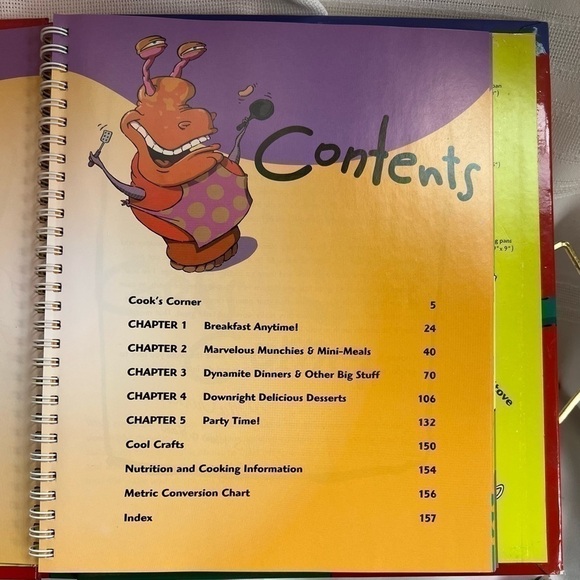 First Edition Betty‎ Crocker’s kids cook! Cookbook EUC Hardcover Spiral-bound - Picture 5 of 6